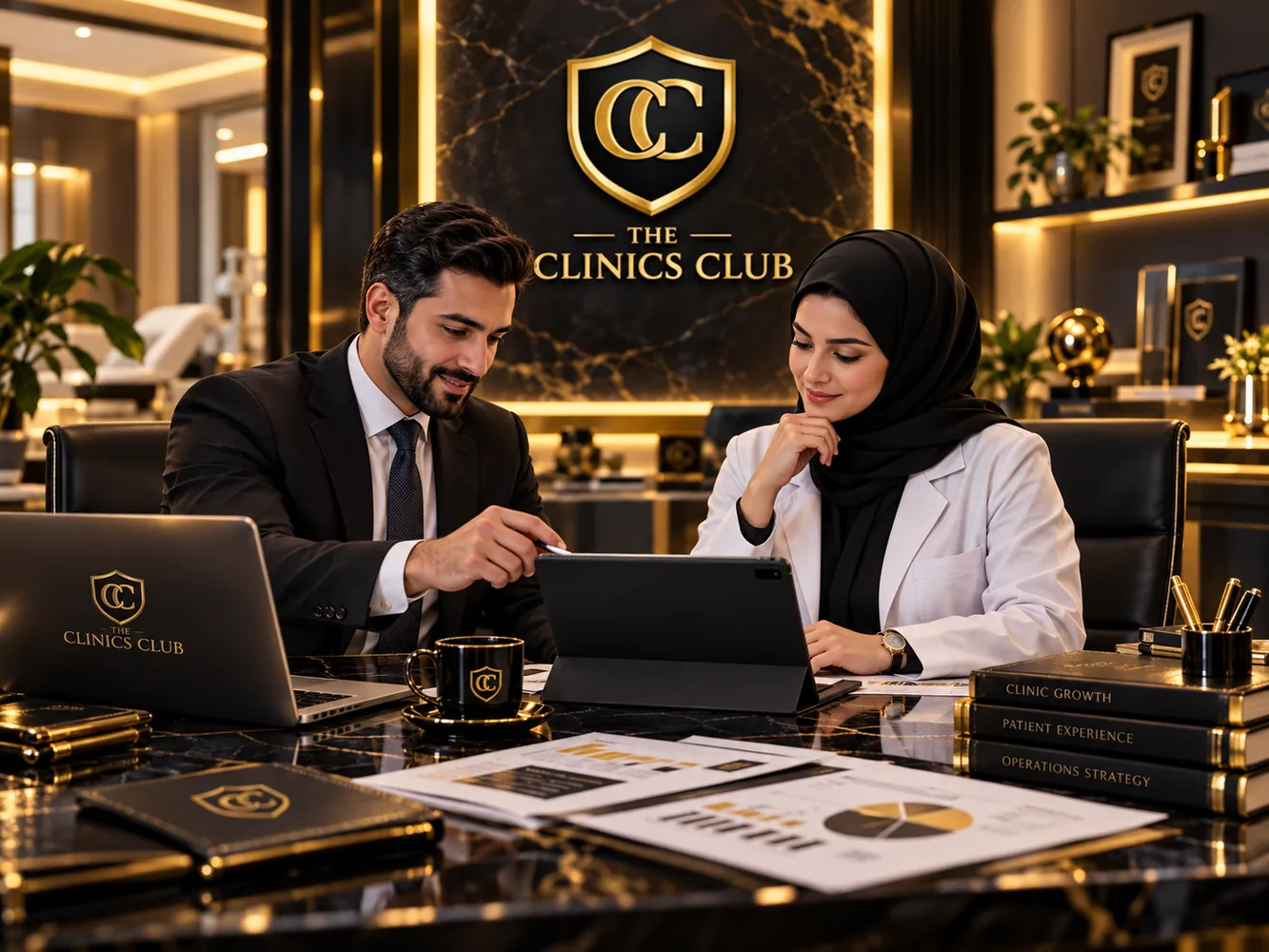 اجتماع استشارات وتطوير عيادات