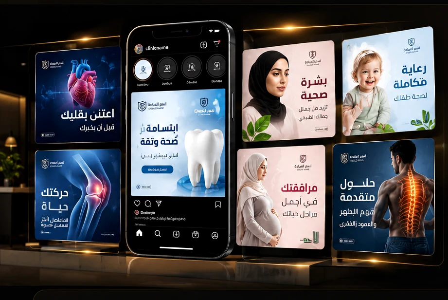 نماذج بوستات طبية متنوعة التخصصات